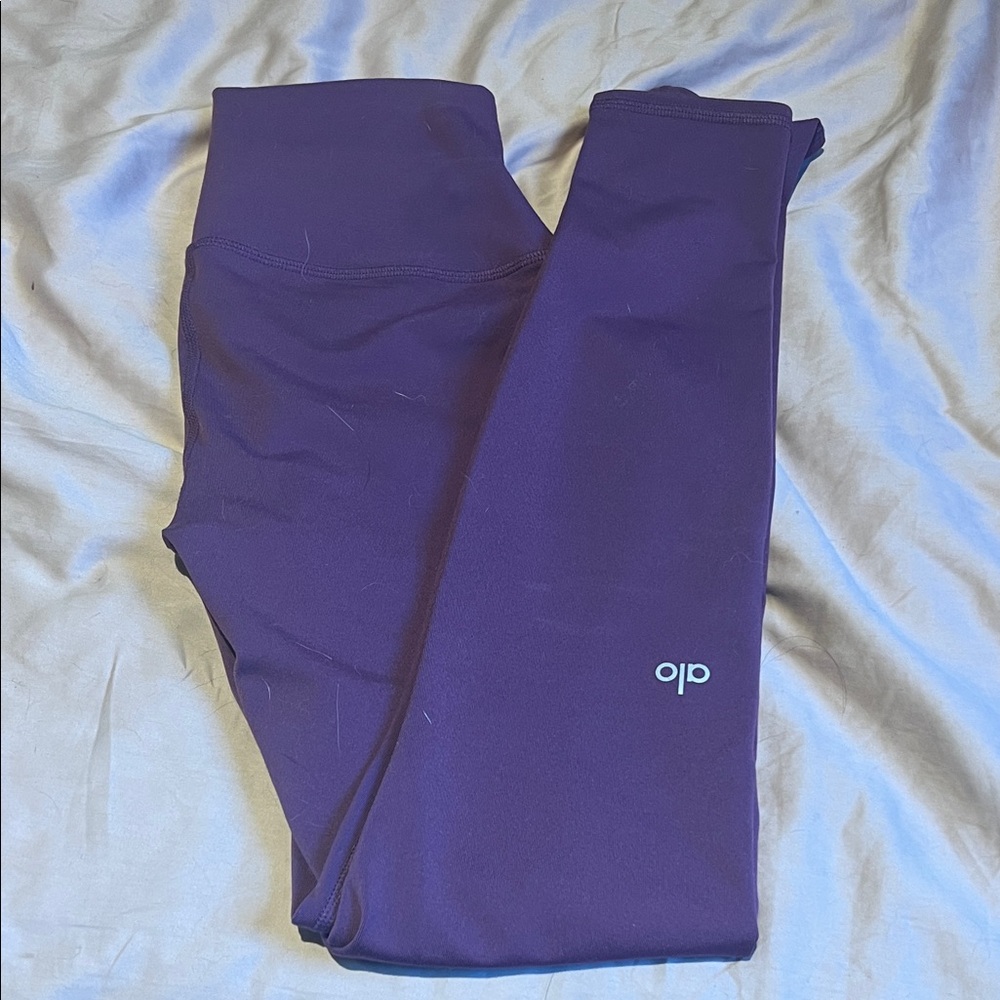 ALO Yoga Full Length airbrush leggings Plum